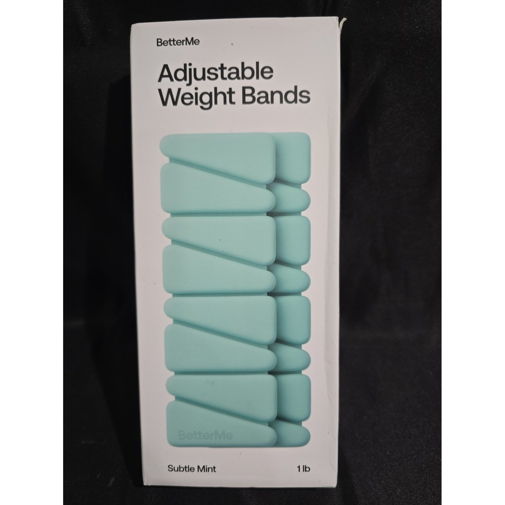 BetterMe Adjustable Weight Bands Subtle Mint 1 LB Set of 2 Wrist Ankle Weights